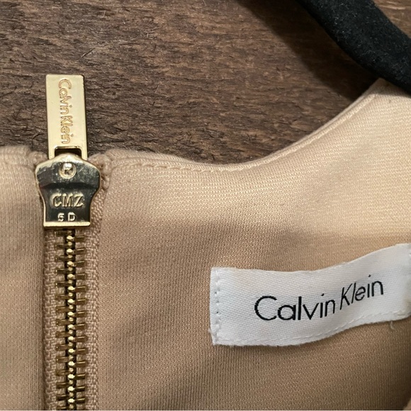 Calvin Klein Beige Sleeveless Mini Dress - Picture 2 of 9
